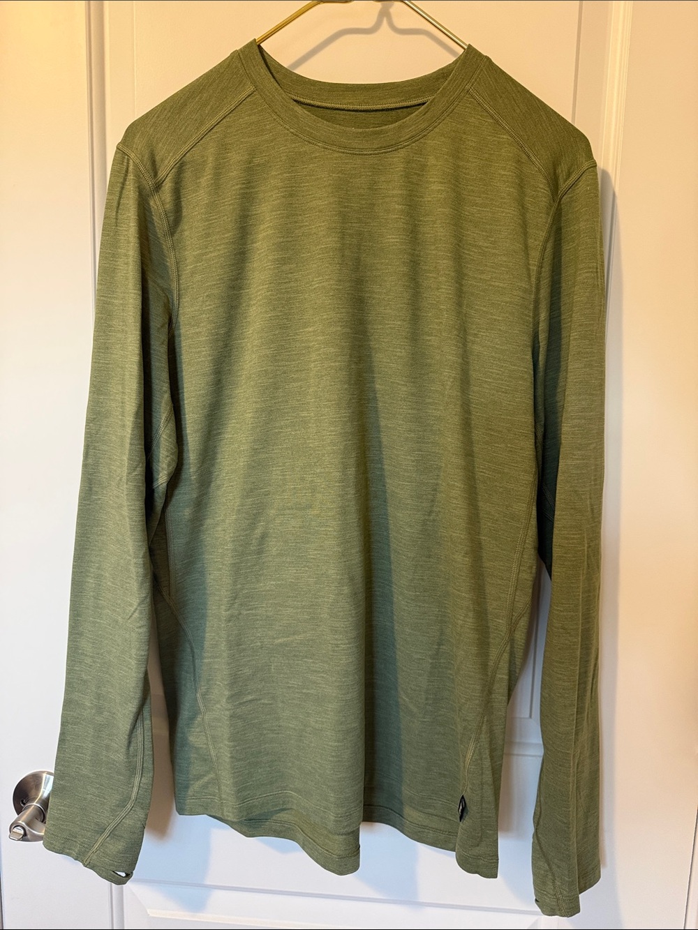 REI Olive Green Long Sleeve Crew Performance Shirt